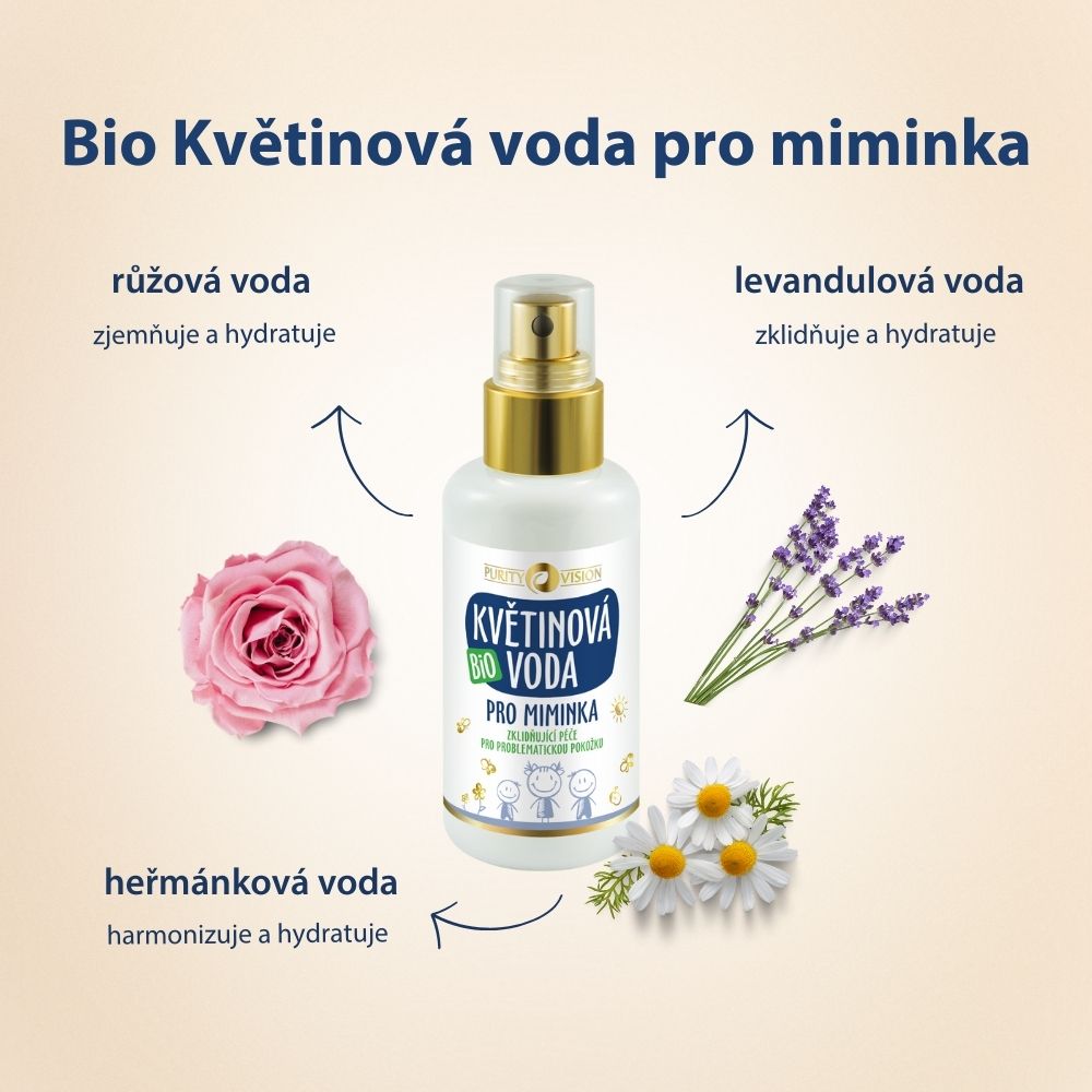 Bio virágvíz babáknak 100 ml