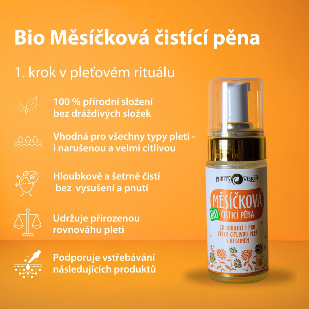 Bio körömvirág tisztító hab 90 ml